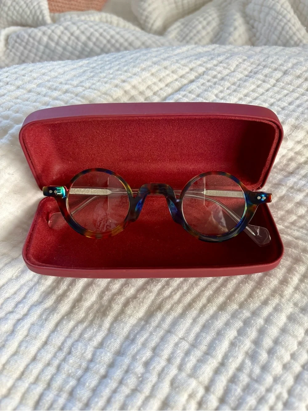 Colorful Round Glasses • Rainbow Acetate Frames